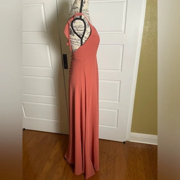 LULUS METEORIC RISE RUSTY ROSE MAXI DRESS - Picture 4 of 11